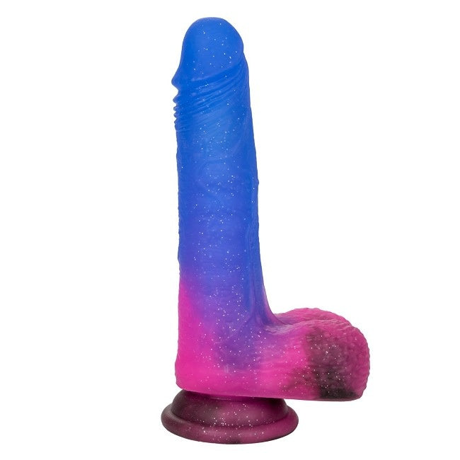Naughty Bits Vibrating 7.5 Inch Silicone Dildo - The Happy Wife