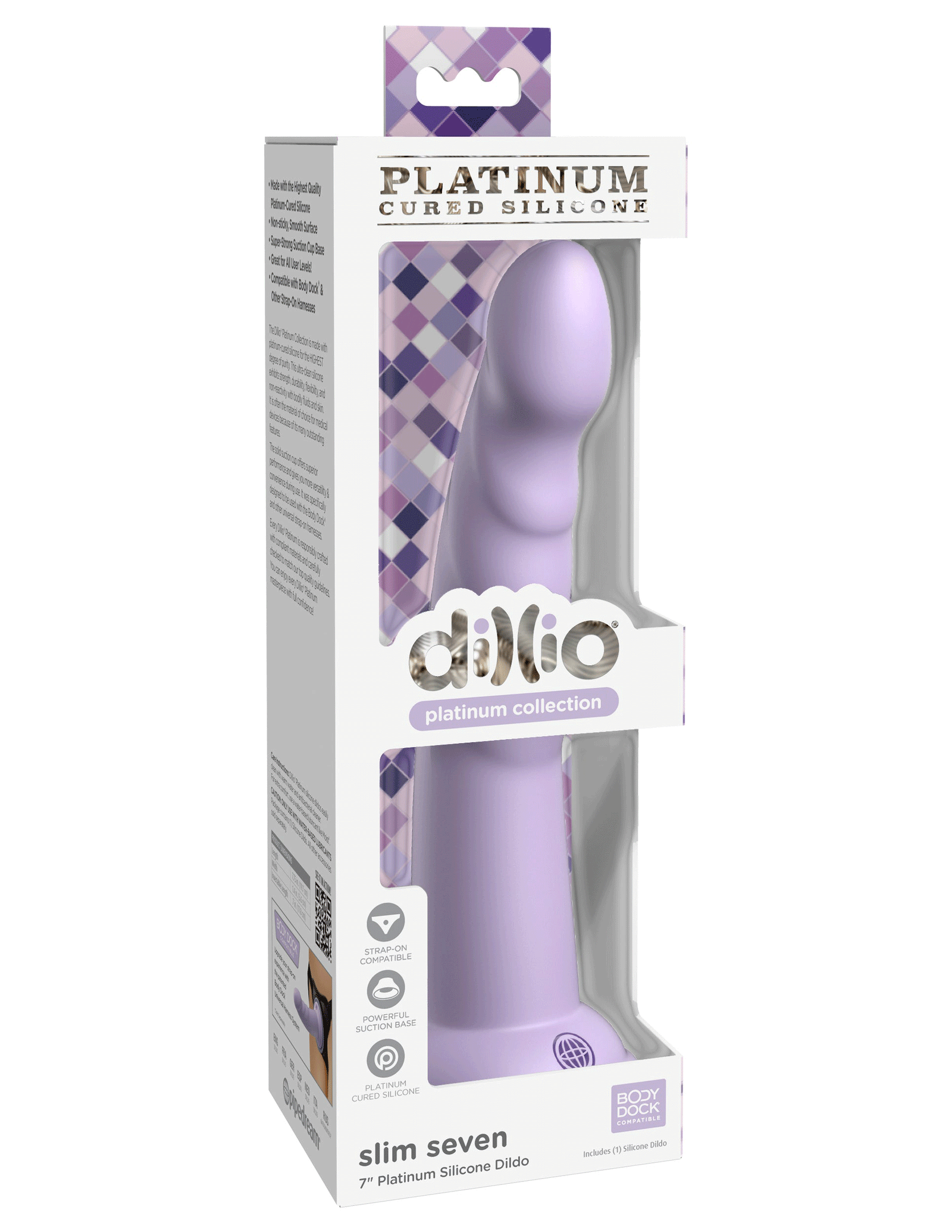 Dillio Platinum - Slim Seven 7 Inch Dildo