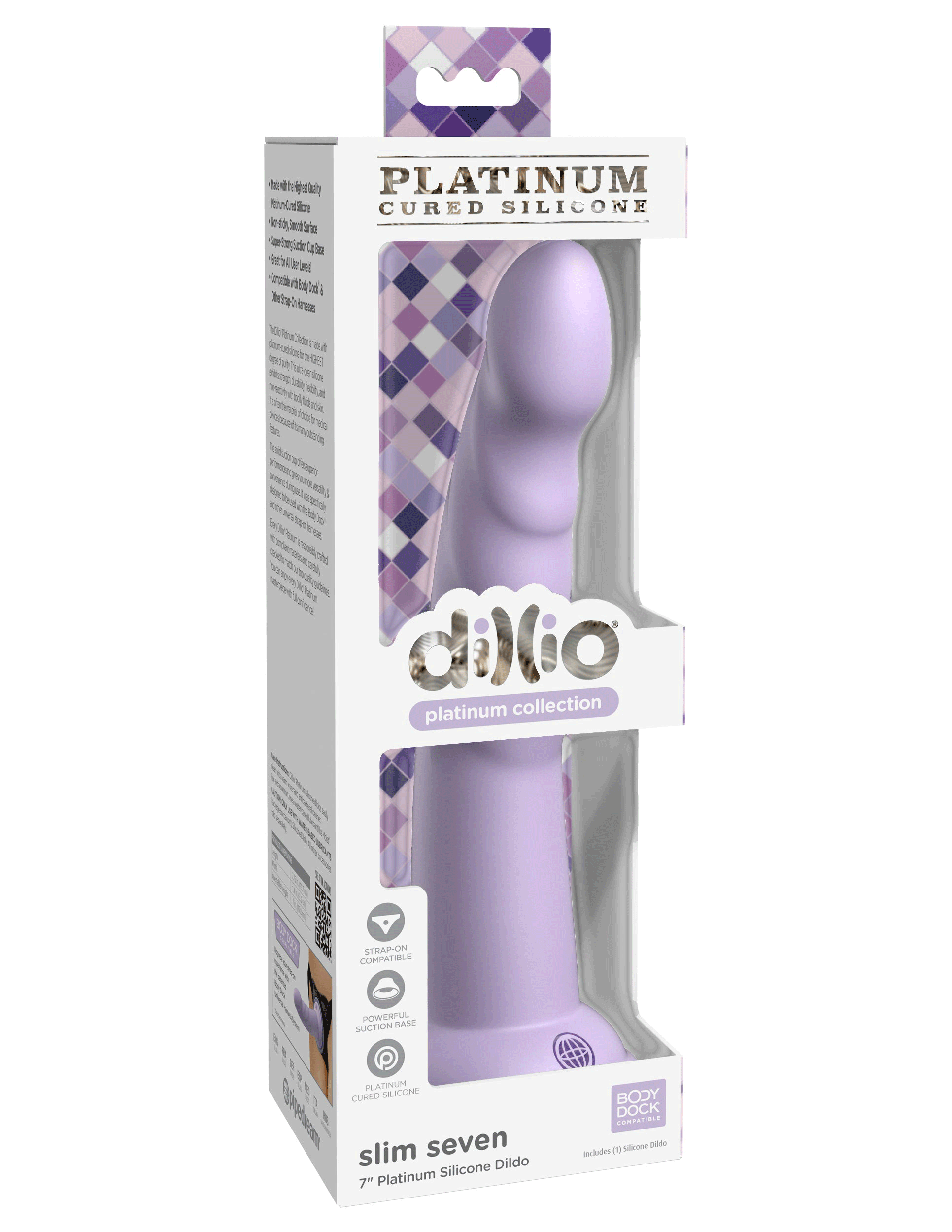 Dillio Platinum - Slim Seven 7 Inch Dildo