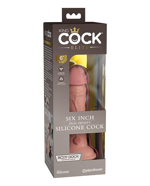 King Cock Elite 7 Inch Realistic Silicone Dildo - Dual Density
