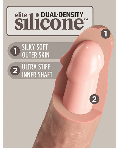 King Cock Elite 7 Inch Realistic Silicone Dildo - Dual Density