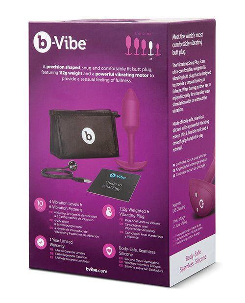 B-vibe Vibrating Weighted Snug Plug