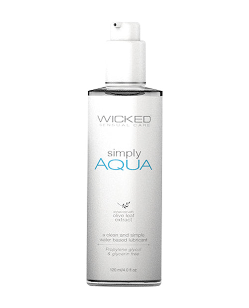 Wicked Sensual Care Simply Aqua Water Based Lubricant 2 oz - 4 oz