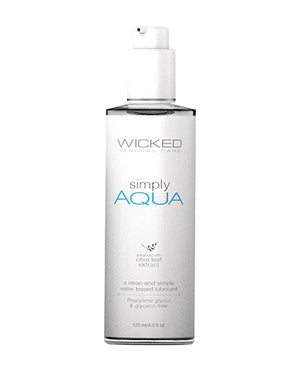 Wicked Sensual Care Simply Aqua Water Based Lubricant 2 oz - 4 oz