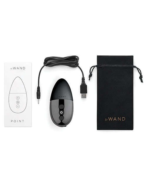 Le Wand Chrome Point Rumbly Motor Contoured Layon Rechargeable Clit Vibrator