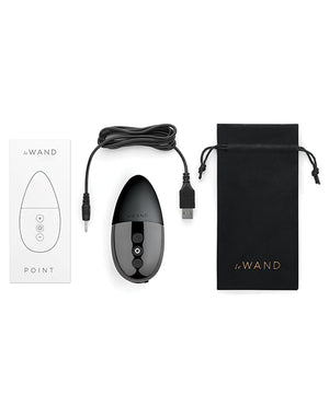 Le Wand Chrome Point Rumbly Motor Contoured Layon Rechargeable Clit Vibrator