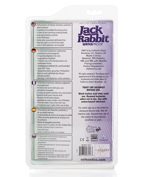Jack Rabbits Petite Thrusting & Rotating Rabbit Vibrator
