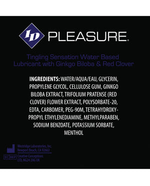 Id Pleasure - Water-based Tingling Lubricant 2 oz - 4 oz