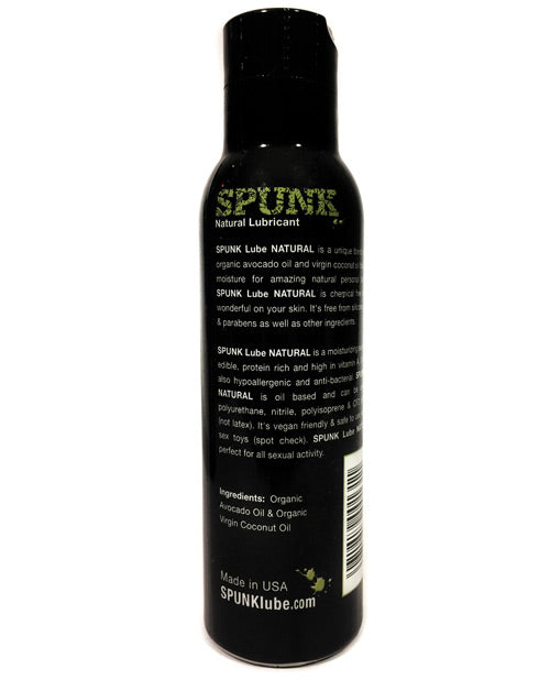 SPUNK Lube NATURAL – Coconut & Avocado Oil Blend 2 oz - 8 oz
