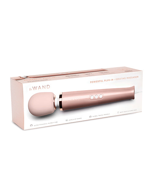 Le Wand Rose Gold Plug-in Vibrating Massager