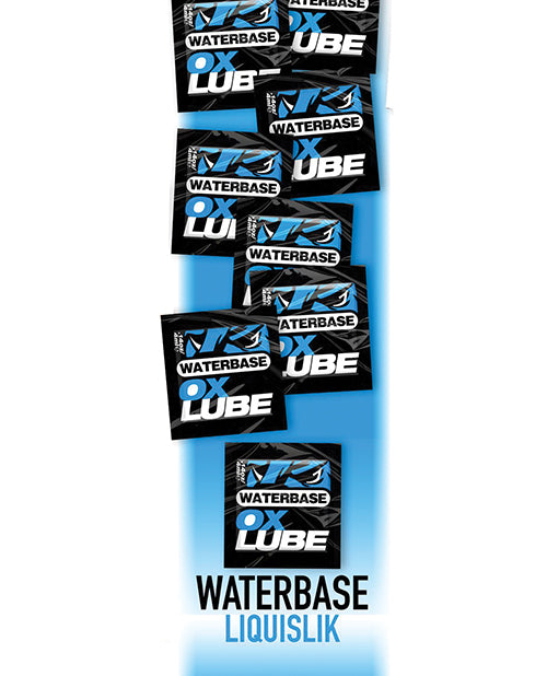 Ox Balls OXLube Liquislik Waterbase Tear Packs - Pack of 50 Sachets - Single Use
