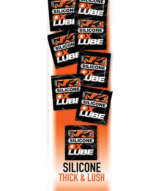 Ox Balls OXLube Thick Silicone Tear Packets - Pack of 50 Sachets- Single Use