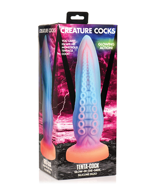 Creature Cocks Tenta-Cock 9.5 x 8.5 Inch Silicone Dildo - Glow in the Dark