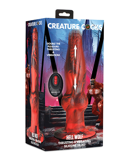Creature Cocks ''The Wolf'' 8.75 x 8.25"  Inch Thrusting & Vibrating Silicone Dildo