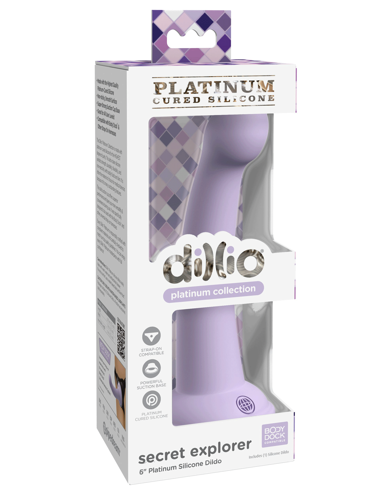 Dillio Platinum - Secret Explorer 6.75 Inch Dildo