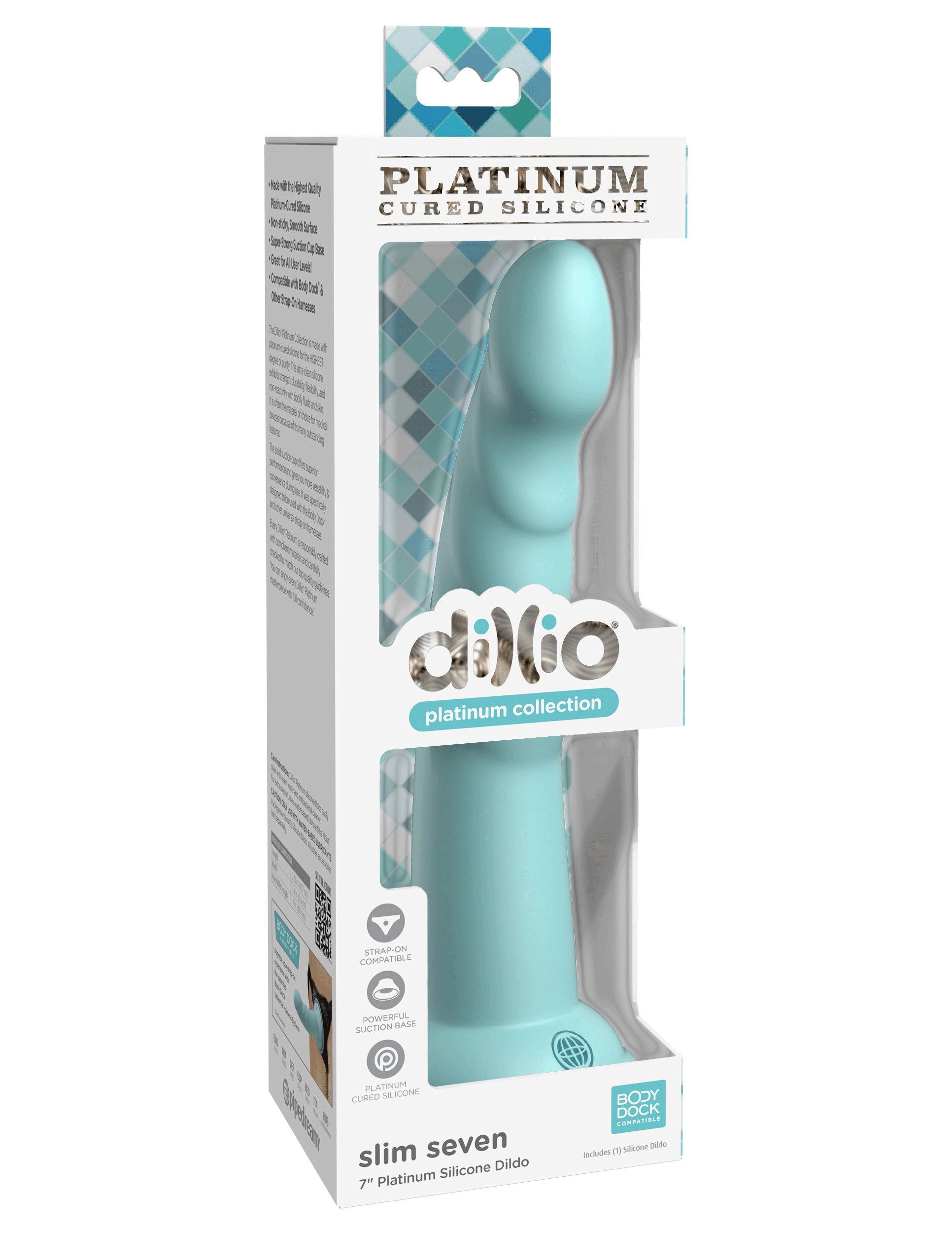 Dillio Platinum - Slim Seven 7 Inch Dildo