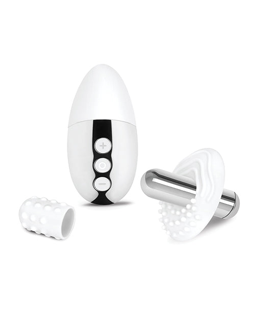 Le Wand Little Pleasures 6 Pc Kit - White/Chrome