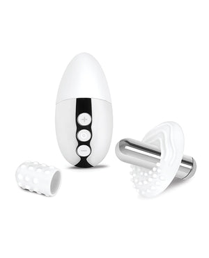 Le Wand Little Pleasures 6 Pc Kit - White/Chrome