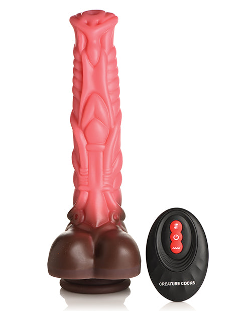Creature Cocks Deluxe Centaur Thrusting & Vibrating 10 Inch Silicone Dildo w/Remote Control