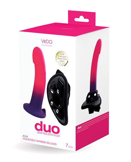 VeDO Duo Silicone Strap-on Dildo w/Harness