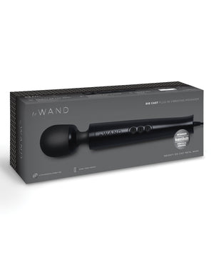 Le Wand Die Cast Plug-In Massager - Black