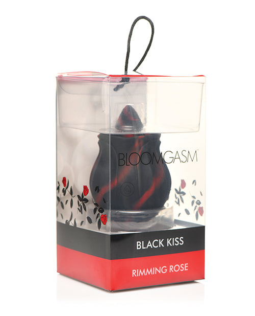 Bloomgasm Black Kiss Rimming Rose Vibrator