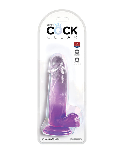 King Cock Clear 6 - 11 Inch Dildos W/balls