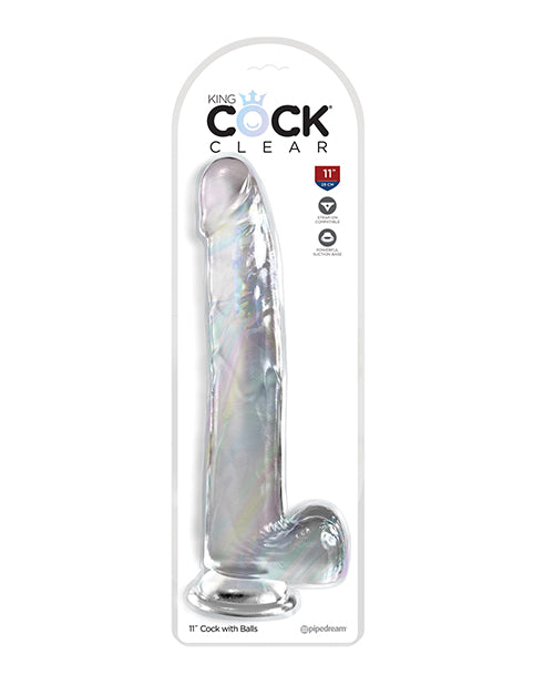 King Cock Clear 6 - 11 Inch Dildos W/balls