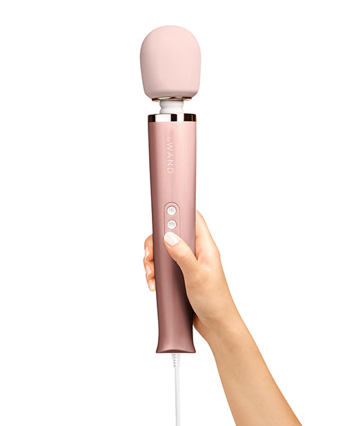 Le Wand Rose Gold Plug-in Vibrating Massager