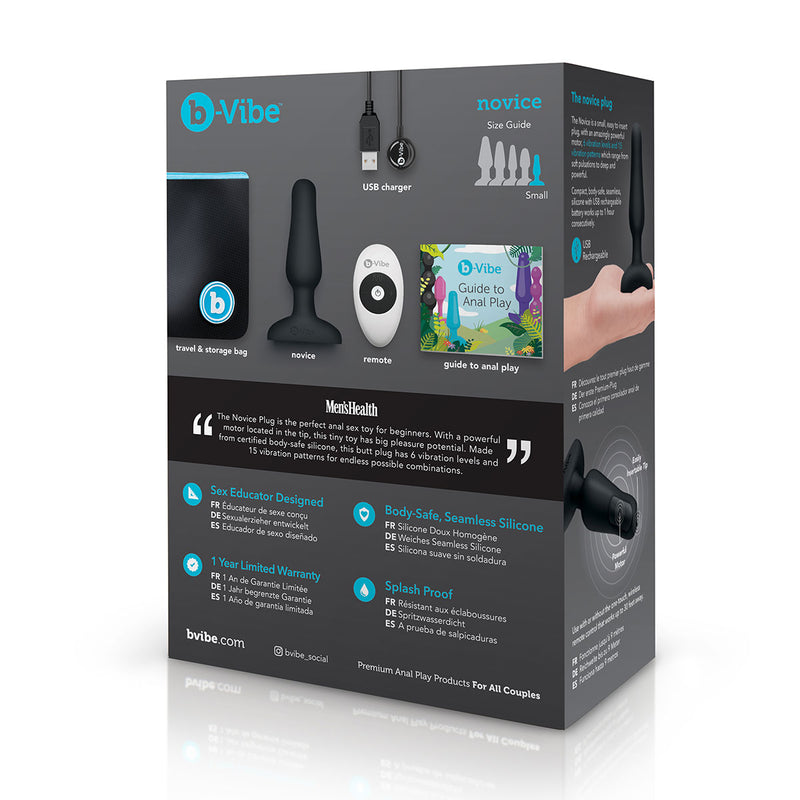 B-Vibe Novice Vibrating Butt Plug