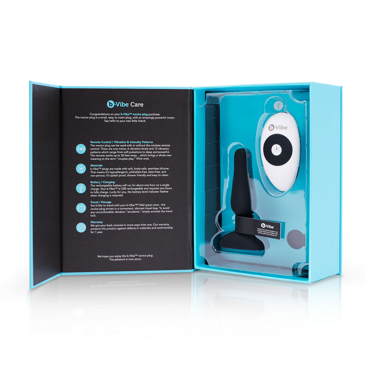 B-Vibe Novice Vibrating Butt Plug