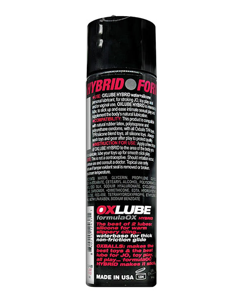 Ox Balls Oxlube Formula-ox Hybrid Silicone/Water 4 oz - 8.5 oz
