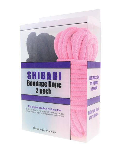 Pleasure Cotton Shibari Bondage Rope 2 Pack