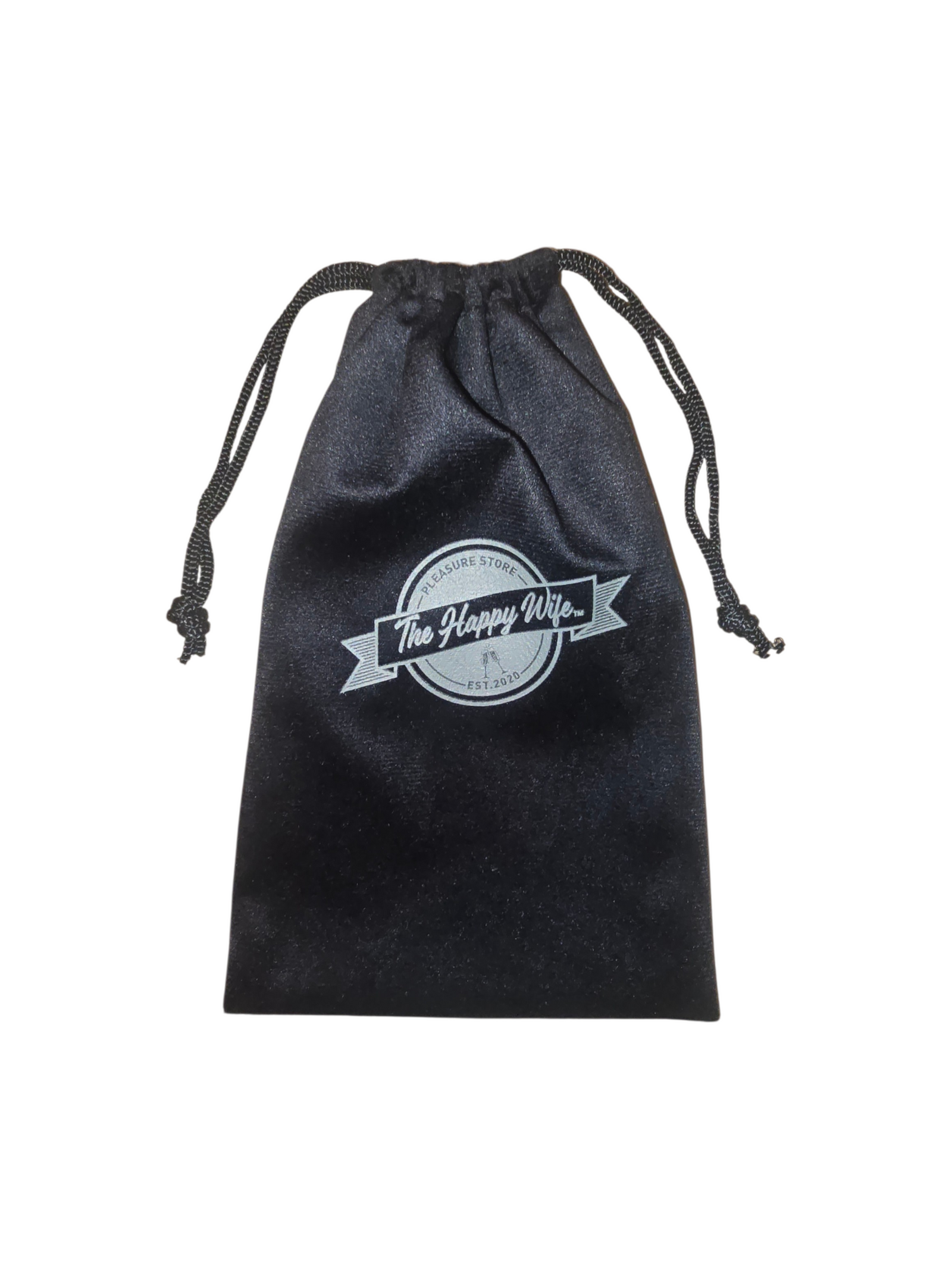 The Happy Wife® Premium Microfiber Sex Toy Storage Bag – 9.5 x 6 Inch Drawstring Pouch | Lint-Free, Breathable & Discreet