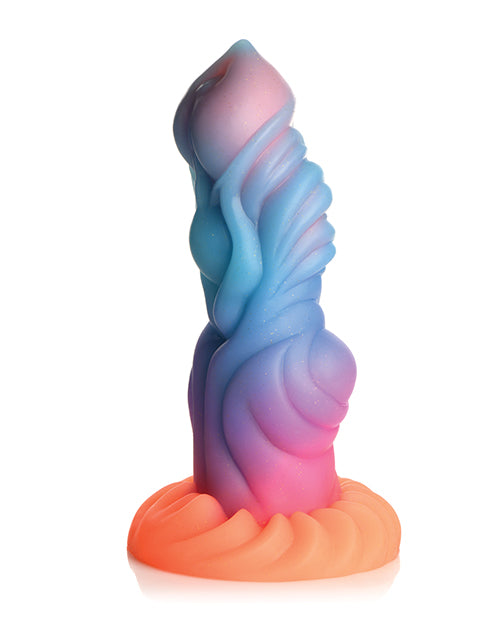 Creature Cocks 8 x 8 Inch Alien Invader Alien Glow-in-the-dark Silicone Dildo