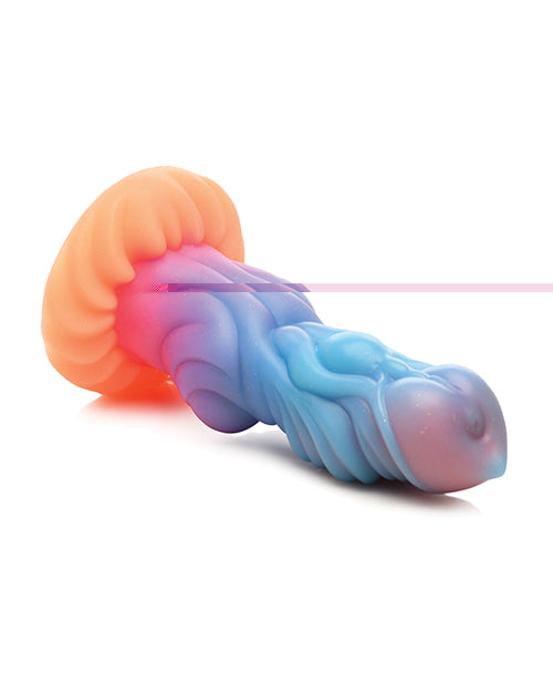 Creature Cocks 8 x 8 Inch Alien Invader Alien Glow-in-the-dark Silicone Dildo