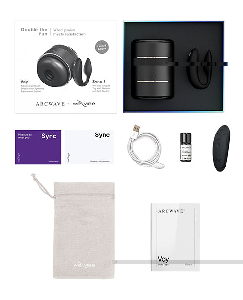 Arcwave Voy / We-Vibe Sync 2 Double The Fun Pair - Couples Kit