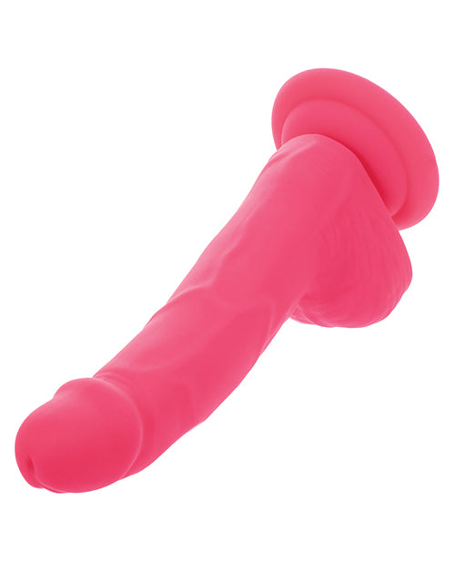 Silicone Studs Neon 8 Inch Dildo