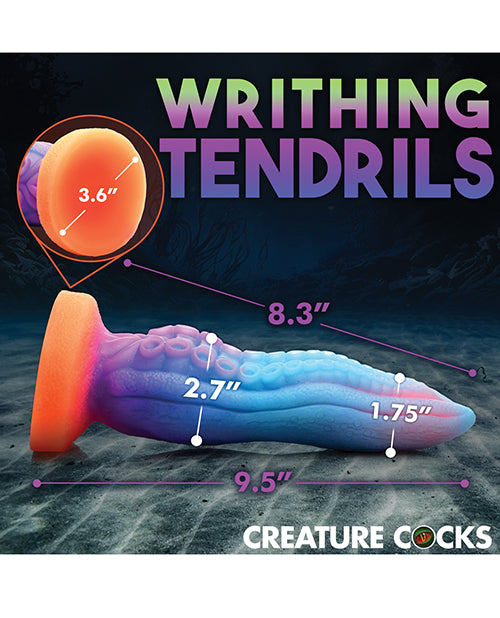 Creature Cocks Tenta-Cock 9.5 x 8.5 Inch Silicone Dildo - Glow in the Dark