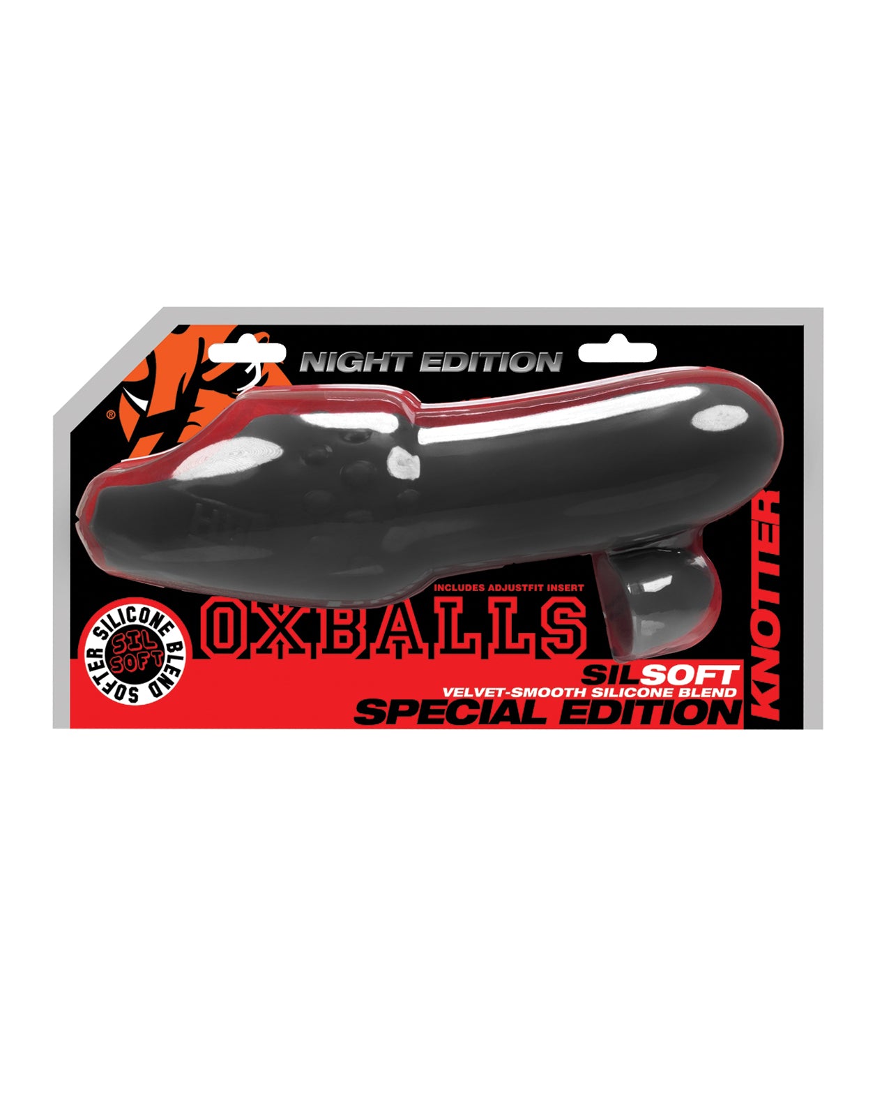 OXBALLS KNOTTER 8 Inch Cocksheath – NIGHT EDITION – SILSOFT Blend