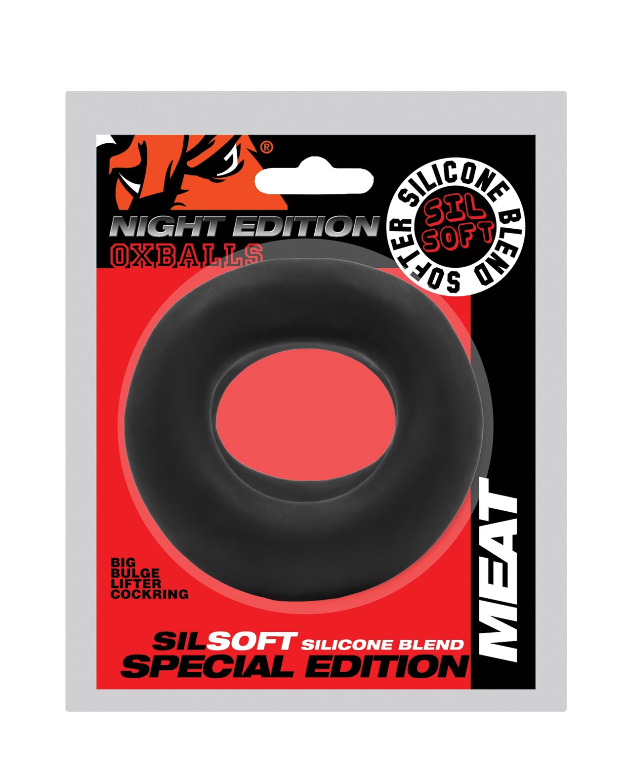 Oxballs Meat Big Bulge Lifter Cock Ring - Special Edition Night