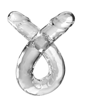 King Cock Clear 18 Inch Double Ended Dildo - Clear