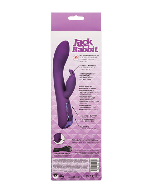 Jack Rabbit Elite Warming Rabbit Vibrator - Purple