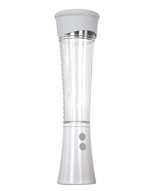 Zero Tolerance Sucking Good Rechargeable Vibrating Masturbator Pump - White/Clear