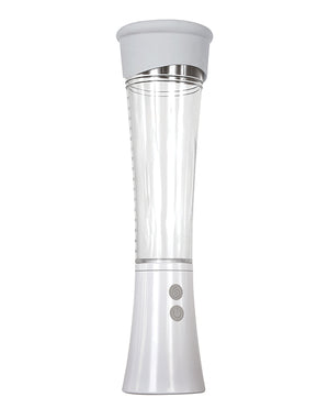 Zero Tolerance Sucking Good Rechargeable Vibrating Masturbator Pump - White/Clear