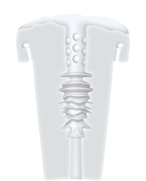 Zero Tolerance Sucking Good Rechargeable Vibrating Masturbator Pump - White/Clear