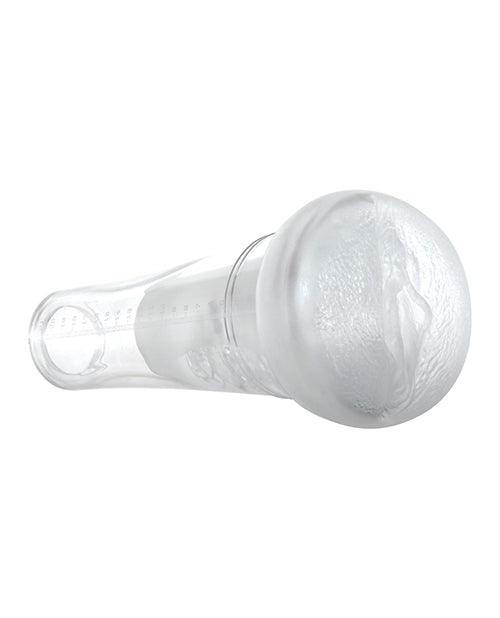 Zero Tolerance Sucking Good Rechargeable Vibrating Masturbator Pump - White/Clear