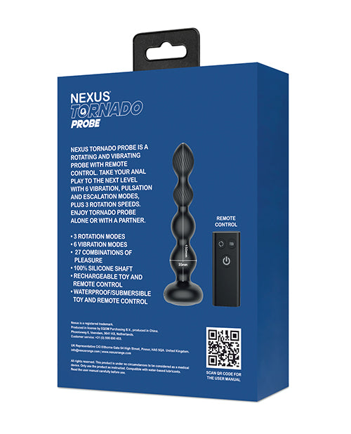 Nexus Torpedo 6 Inch Probe Rotating & Vibrating Butt Plug - Black - The Happy Wife Nexus Torpedo 6 Inch Probe Rotating & Vibrating Butt Plug - Black - The Happy Wife