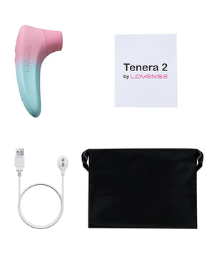 Lovense Tenera 2 Bluetooth Clitoral Suction Stimulator - Pink/Blue