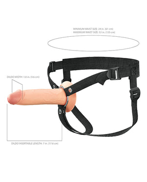 Fantasy X-Tensions Elite 7 Inch Silicone Hollow Strap-on